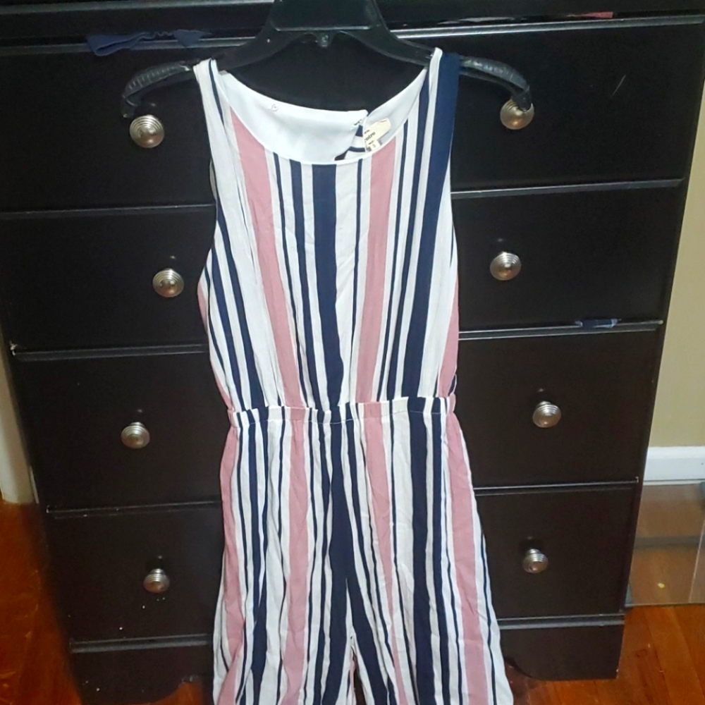 Entro Striped Jumpsuit